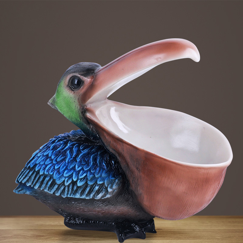 Resin Art Unique Ideas - ‌ Estatueta de pelicano tucano, decoração