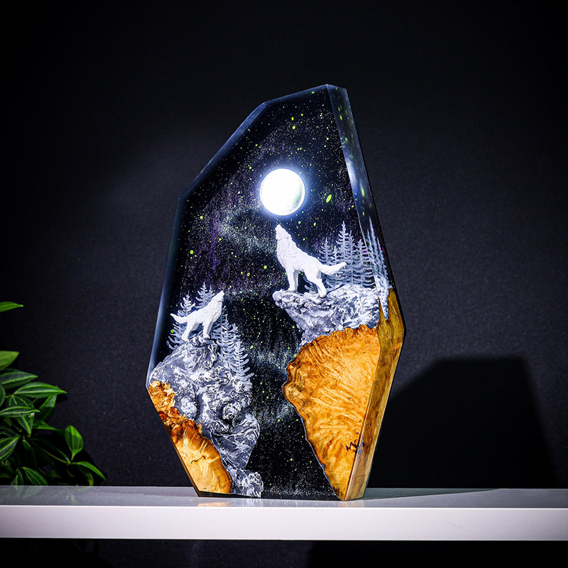 Luminária de Mesa de Resina co - Resin Art Light avaliação e preço