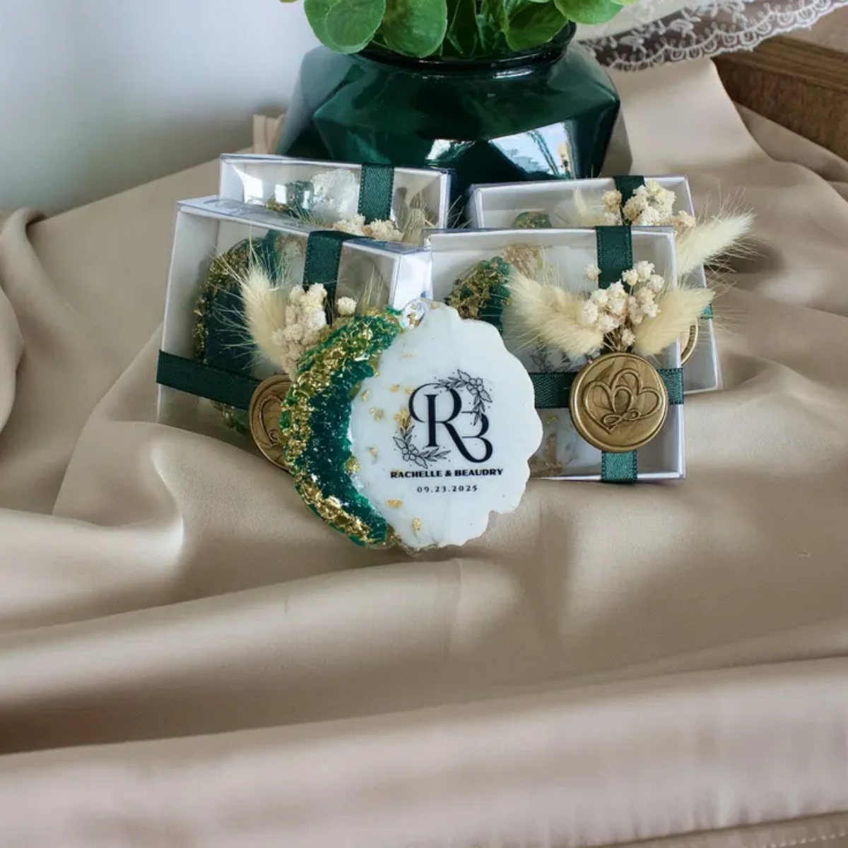 Favor de ímã epóxi de casament - Resin Art Design For Wedding avaliação e preço