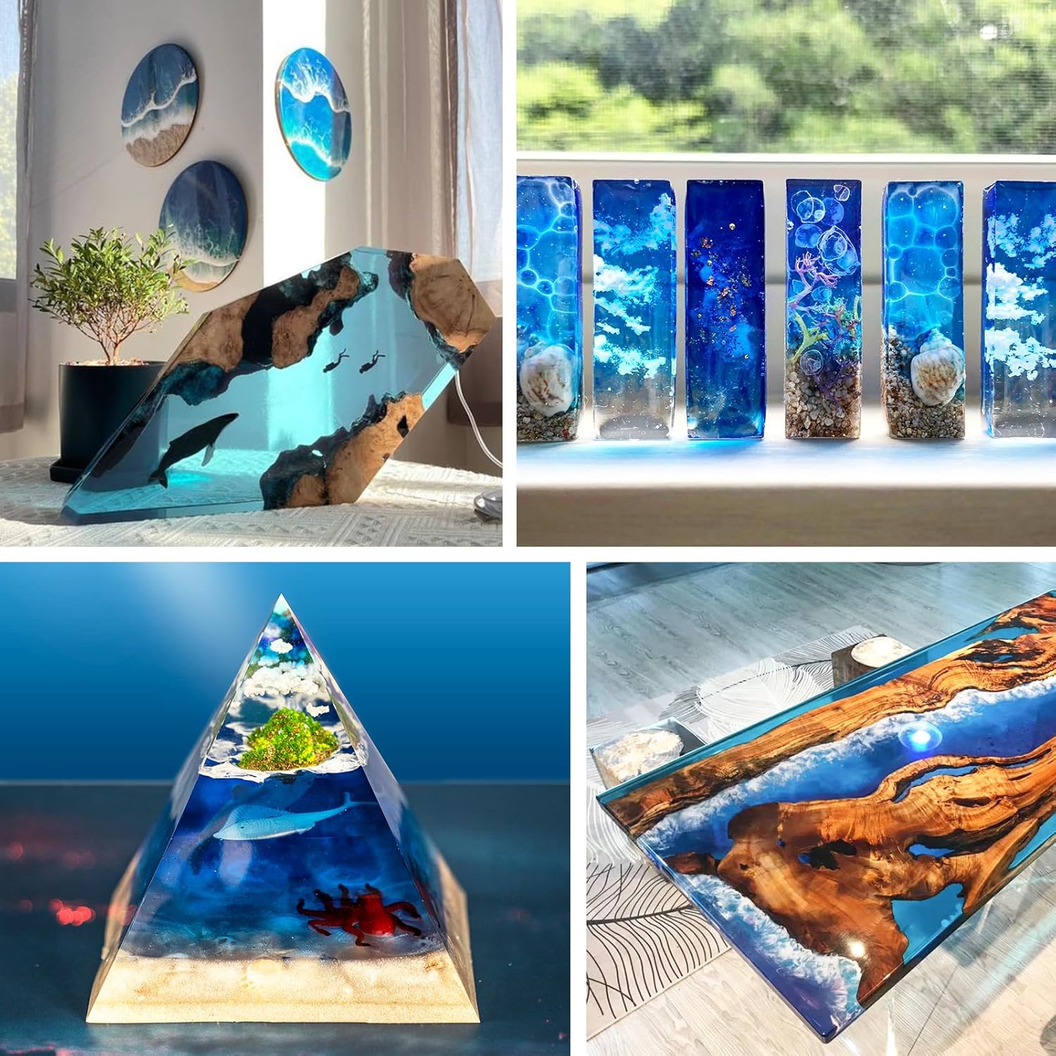 Kit de resina epóxi transparen - Resin Art Pouring avaliação e preço