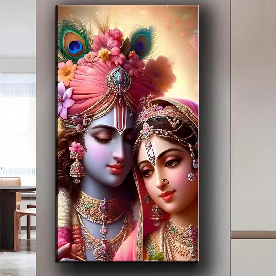 Senhor indiano Radha Krishna C - Resin Art Radha Krishna avaliação e preço