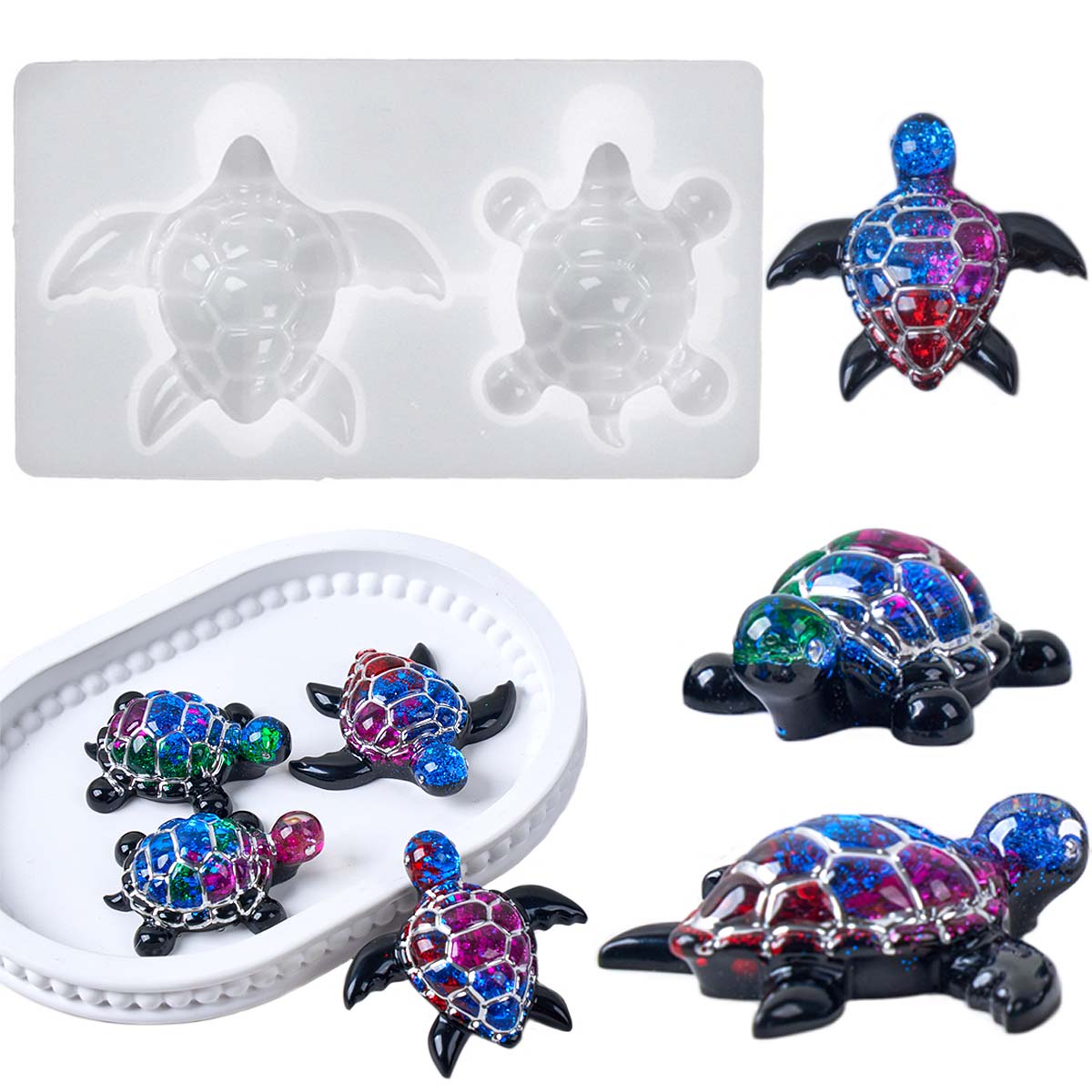 3d tartaruga do mar chaveiro m - Resin Art Uv avaliação e preço